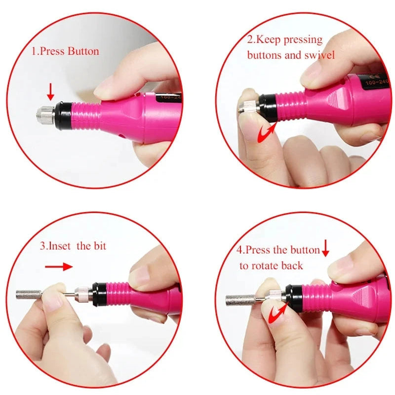 Kit Esmalte Gel Completo - Lâmpada UV 36W, 10 Cores Gel, Polygel, Broca Elétrica