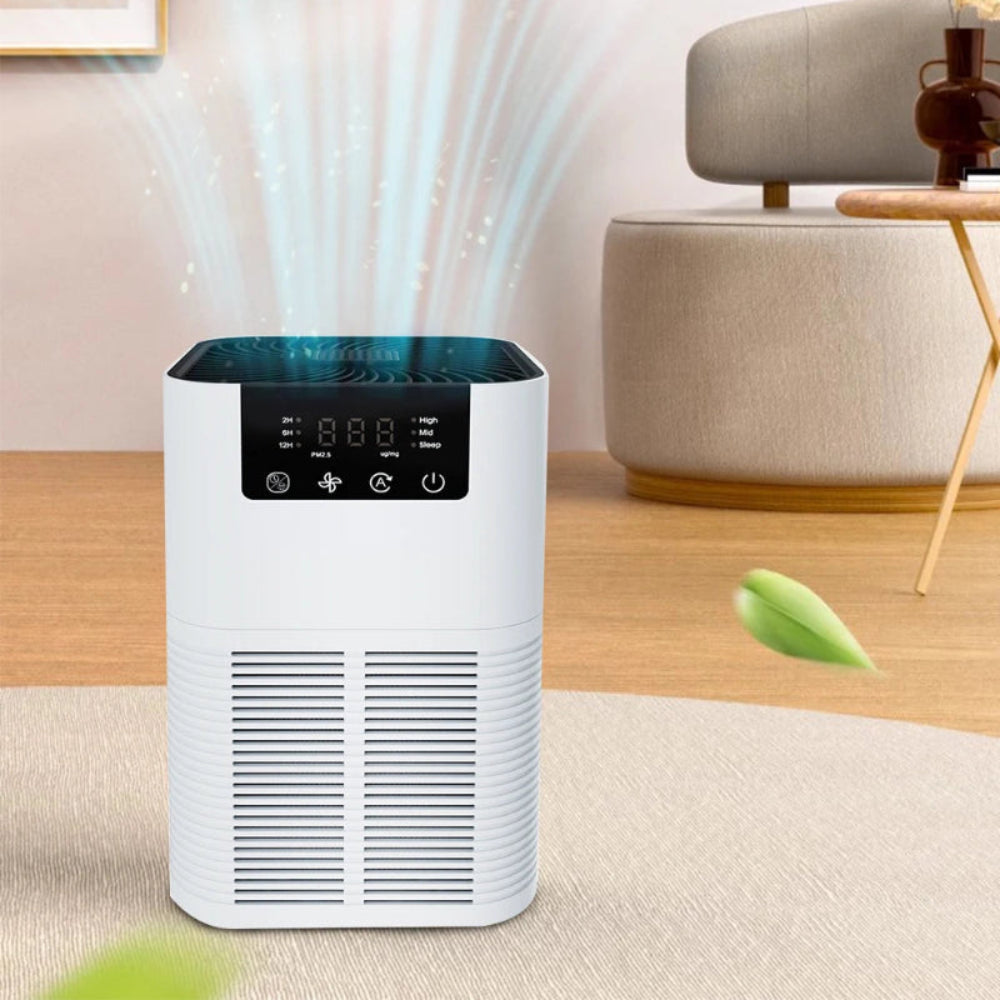 Purificador de Ar com Íons Negativos - HEPA, Aromaterapia, Fumo/Odores, Silencioso