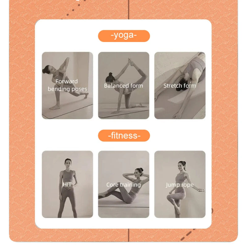 Tapete de Yoga WESTTUNE - Antiderrapante, TPE Ecológico, Alinhamento, Bolsa