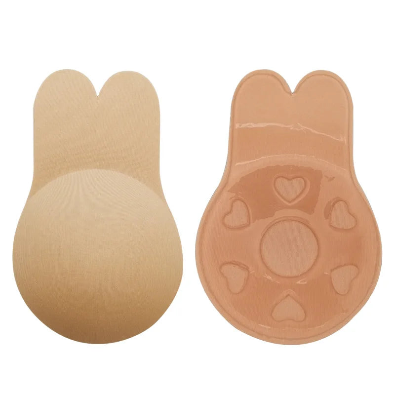 Sutiã Nude Invisível Push Up - Adesivo Silicone, Levanta Seios, Sem Costuras, Casamento/Festas