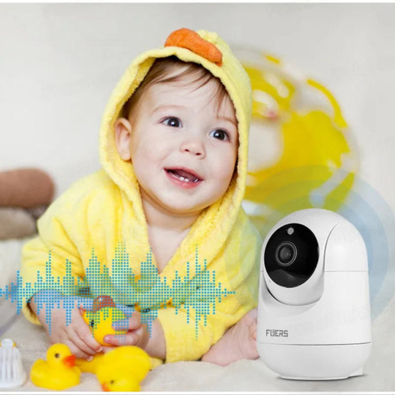 Câmara Segurança WiFi 5MP Tuya PTZ IA - Rastreamento Automático, Visão Noturna Colorida, Bebé