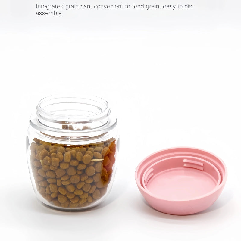 Garrafa Portátil 2 em 1 - Água e Comida para Cães e Gatos, Ideal para Viagens