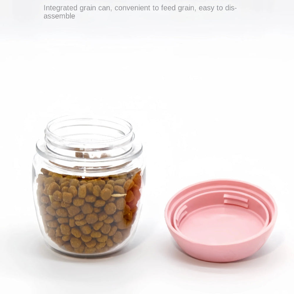 Garrafa Portátil 2 em 1 - Água e Comida para Cães e Gatos, Ideal para Viagens