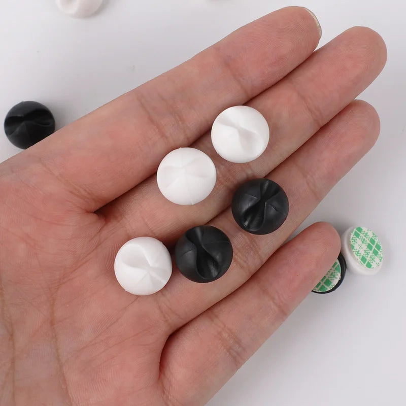 Organizador Cabos USB Silicone - 10/20 Peças, Fixador Fios, Suporte Fone