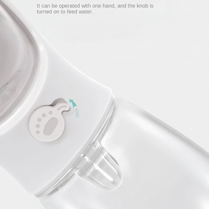 Garrafa Portátil 2 em 1 - Água e Comida para Cães e Gatos, Ideal para Viagens