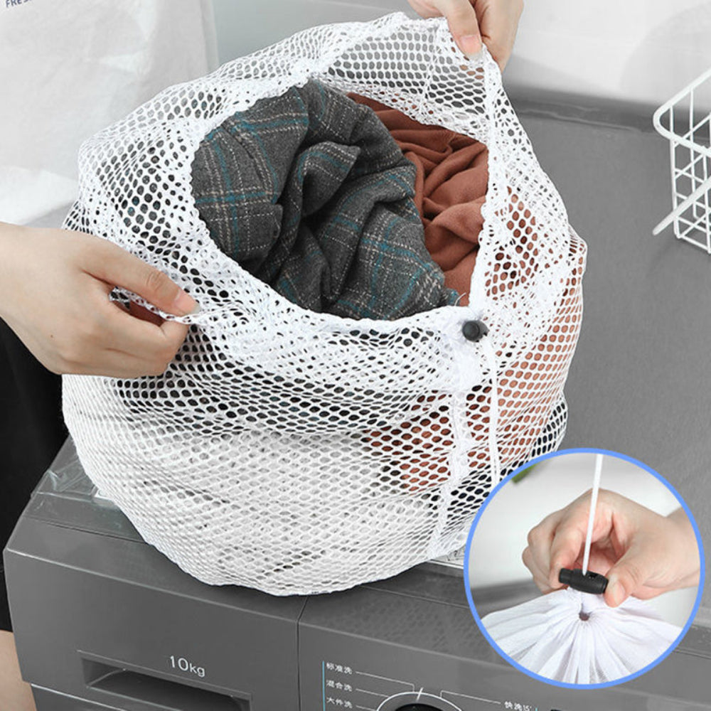 Saco de Lavar Roupa Suja em Malha - Proteção, Organização, Lingerie, Roupa Interior