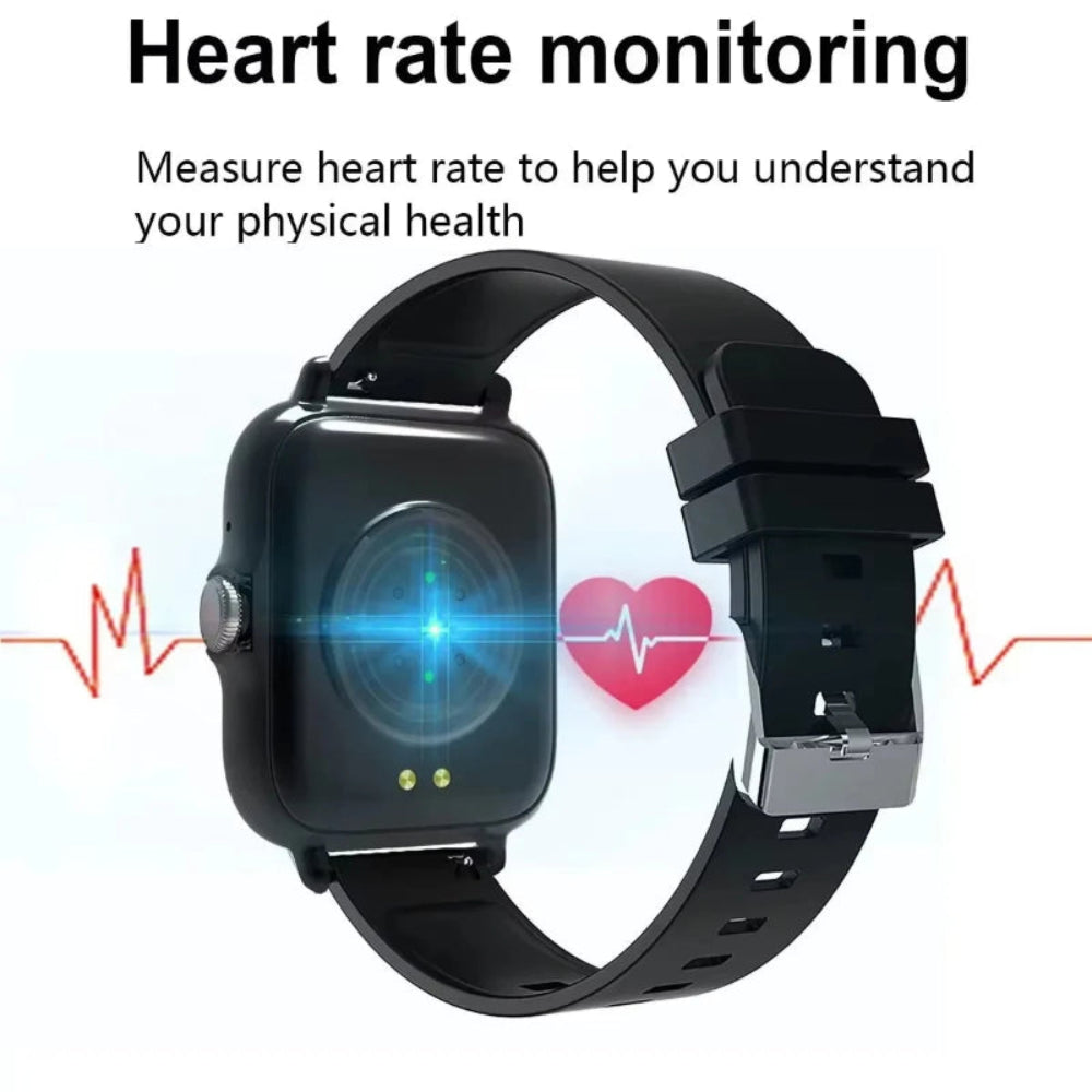 Smartwatch Xiaomi Air Max SY - Chamada BT, Saúde, Desporto, Monitor de Frequência Cardíaca, À Prova D'Água Para Telefones Android IOS