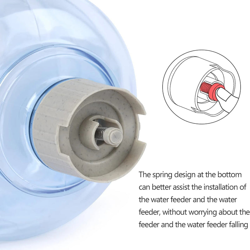 Distribuidor Automático Água/Comida - Grande Capacidade, Cães/Gatos, Tigela Bebedouro, 3,8 L