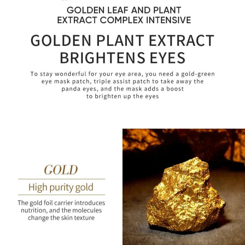 Máscara Olhos Hidratante Antirrugas - 60 Unidades, Reduz Olheiras e Papos