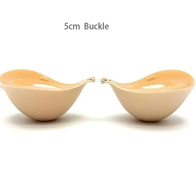 Sutiã Invisível Push Up Grosso - Adesivo Silicone, Levanta Seios, Vários Tamanhos, Casamento/Festas