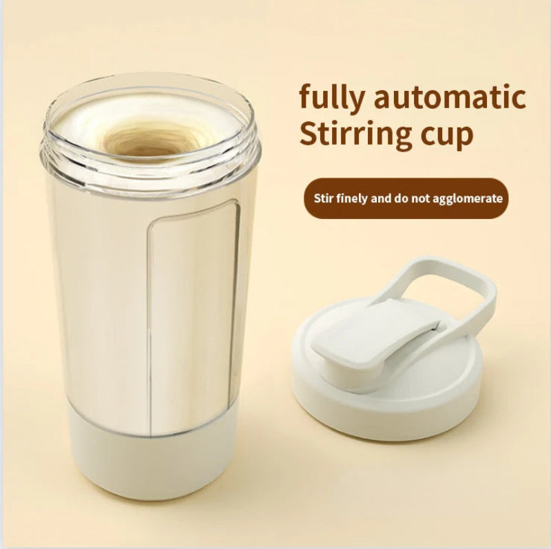 Copo Agitador Automático USB - Shakes Proteína, Portátil, Recarregável, 6 Lâminas