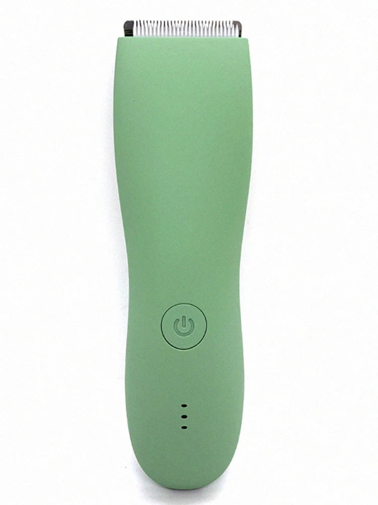 Aparador de Pelos Corporais Masculino IPX7 - Lâmina Cerâmica, 90min, Base Carregamento