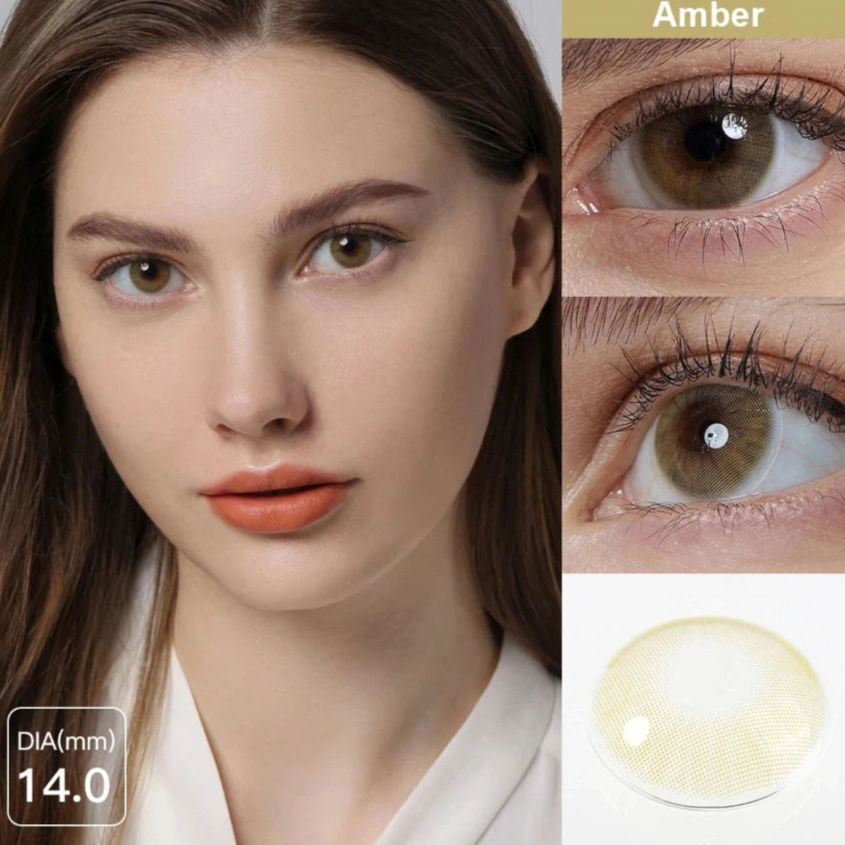 Lentes de Contacto Verde Ambar