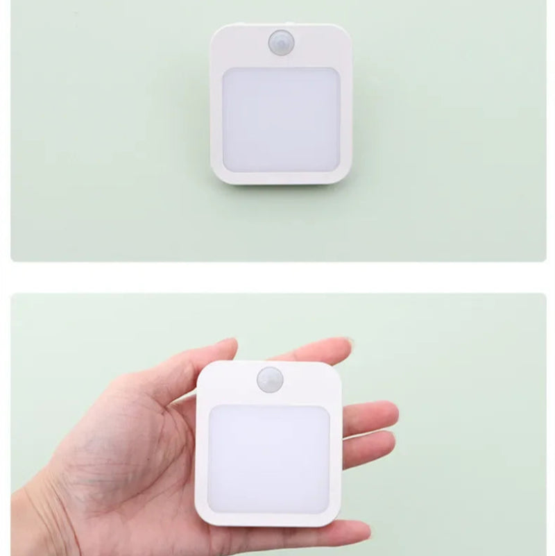 Luz Noturna LED Sensor Movimento - Quente/Frio, Regulável, Tomada EU