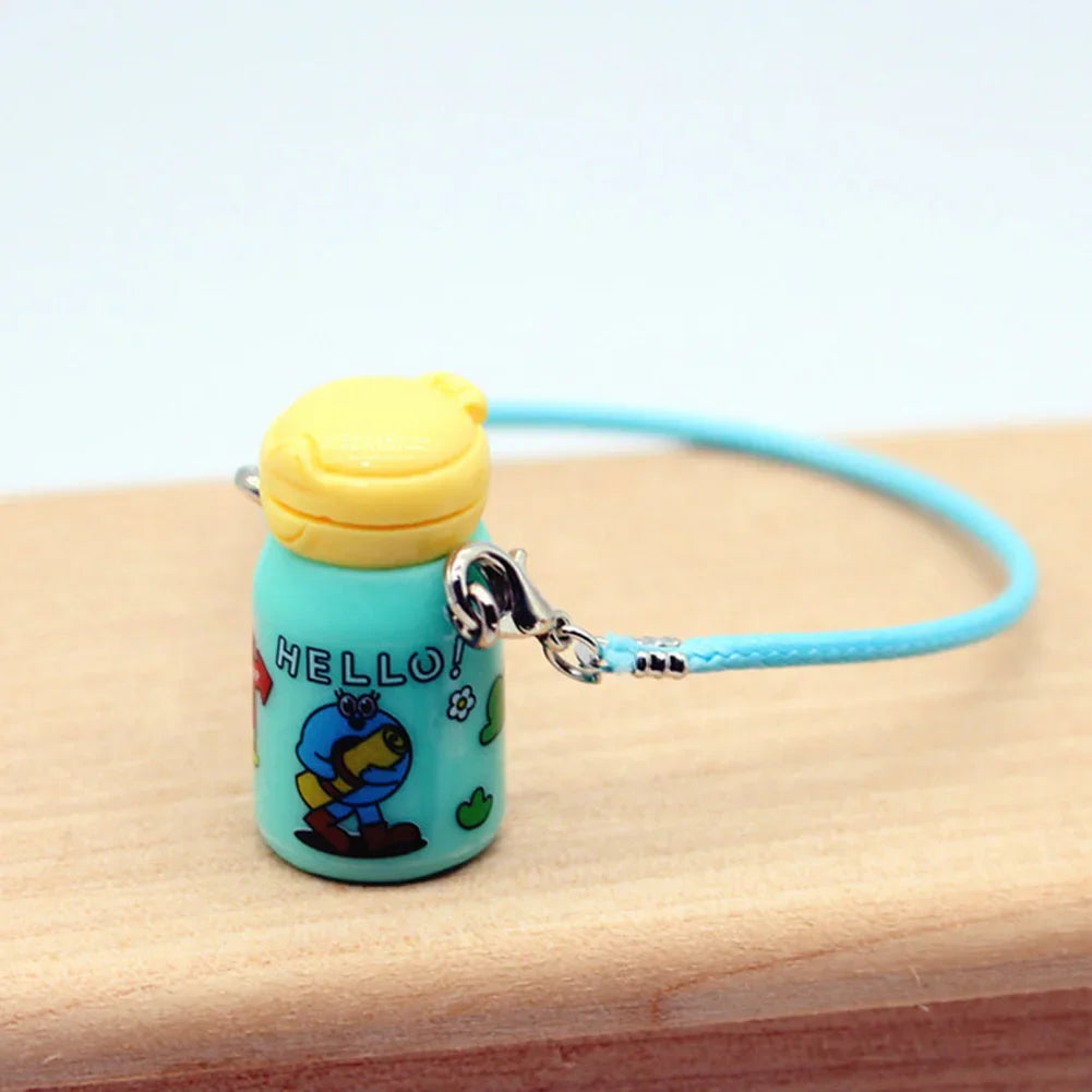 Labubu Suéter Fofo Rosa & Branco Listrado - Roupa Premium para Boneca Ídolo Labubu Sentado