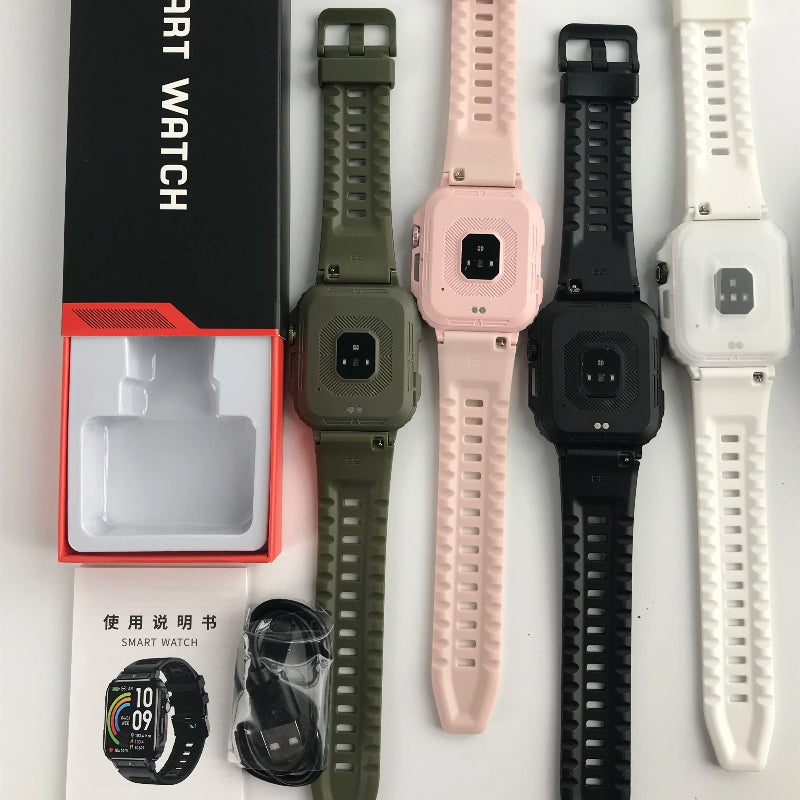 Smartwatch Militar L81 2024 - Chamada BT, Monitor de Saúde, IP68, 100+ Desportos, à Prova D'água