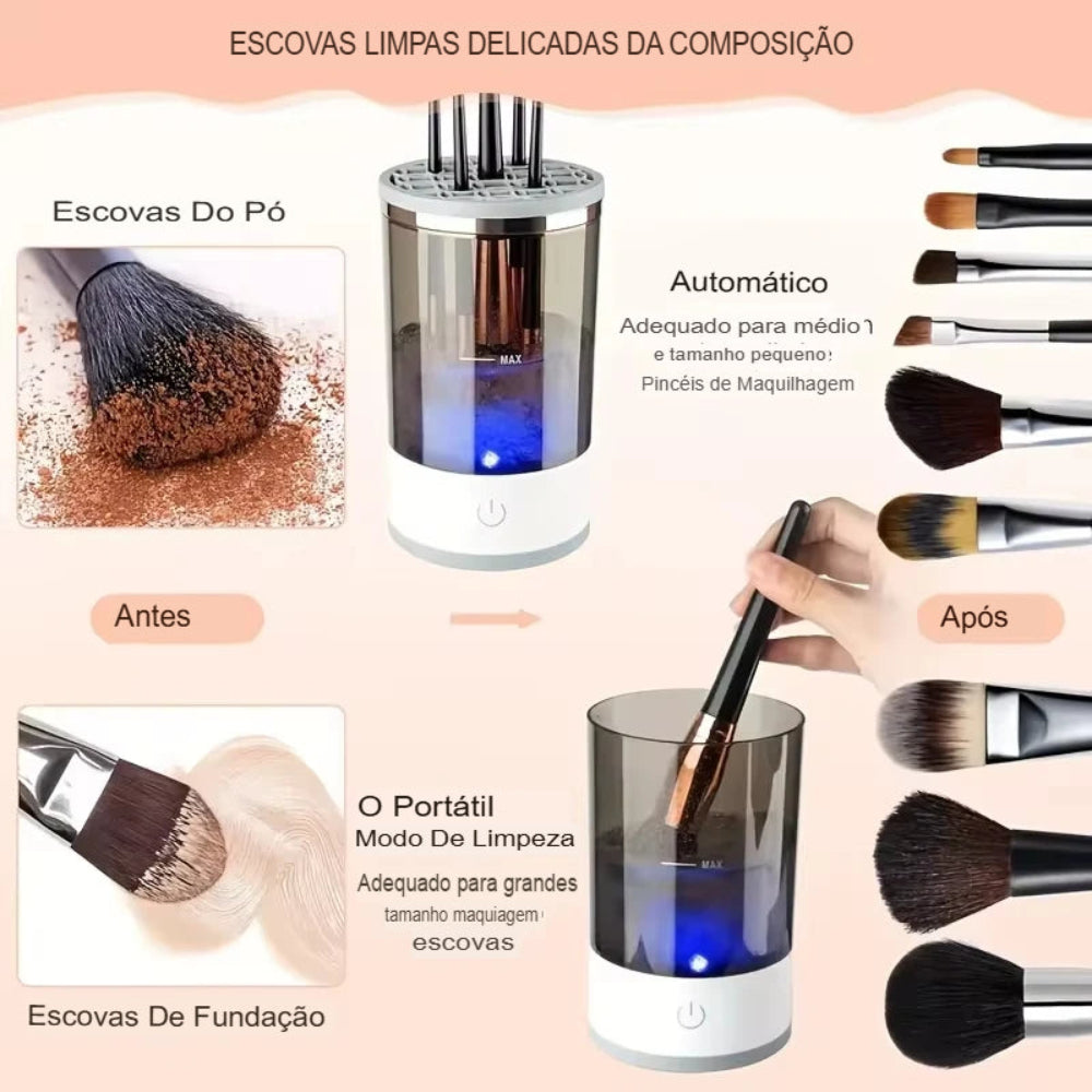 Limpador de Pincéis de Maquilhagem Inovador USB