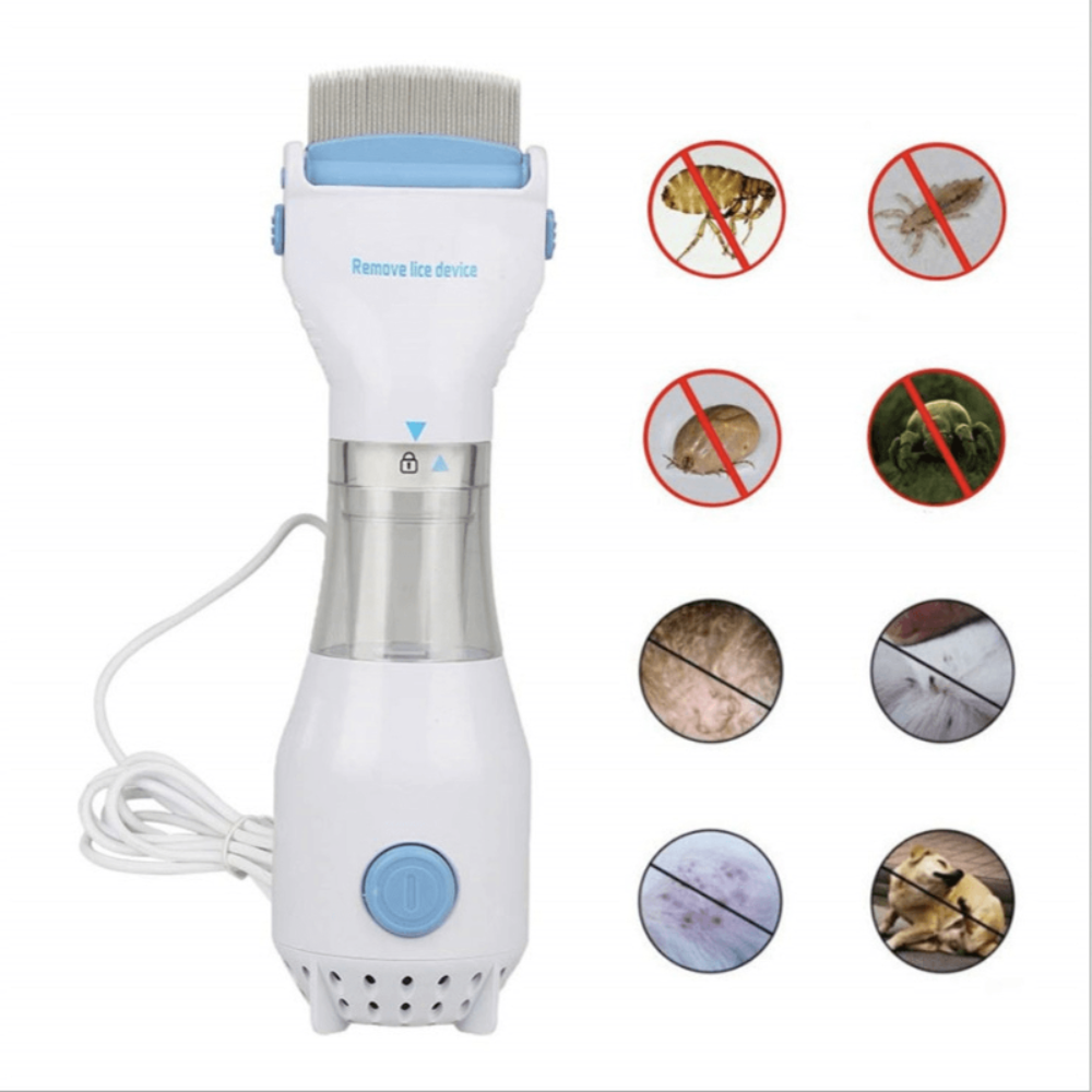 Escova Elétrica para Remoção de Pulgas e Piolhos em Pessoas, Gatos e Cães - Deka Express