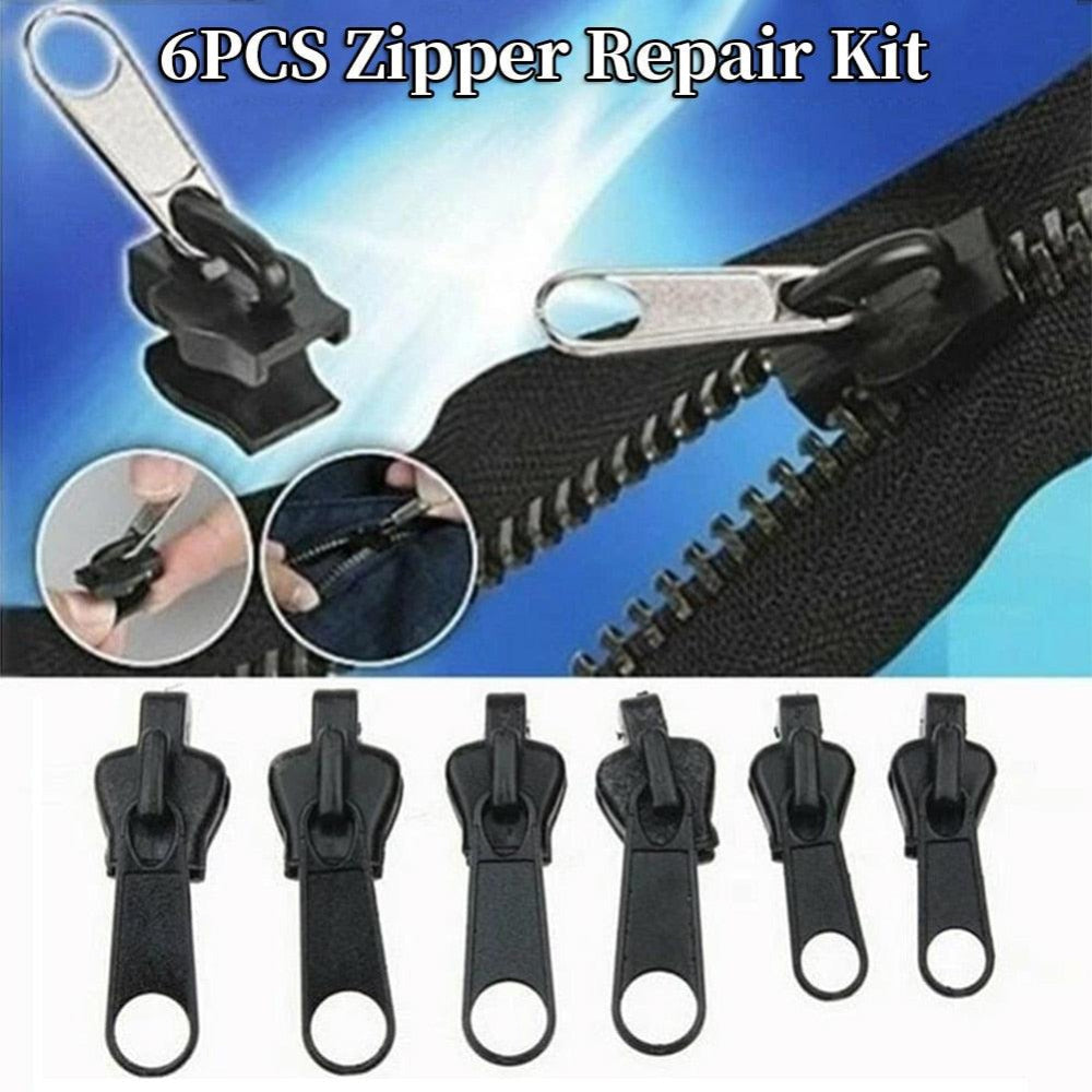 Kit reparo de zíper deslizante com 6 peças - Deka Express