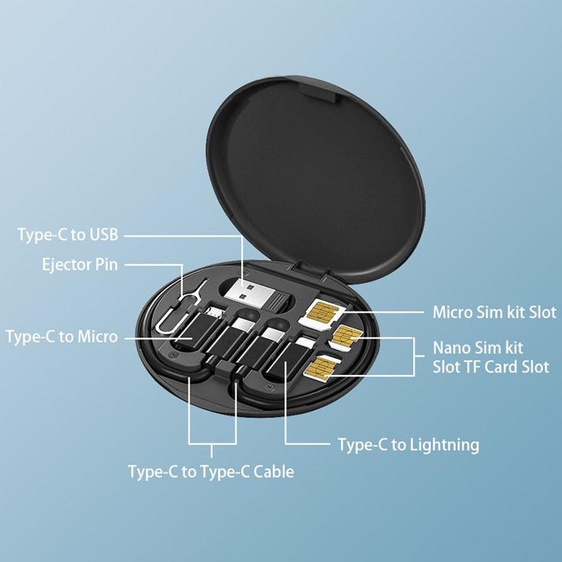 Caixa de armazenamento portátil para diversos cabos - Deka Express
