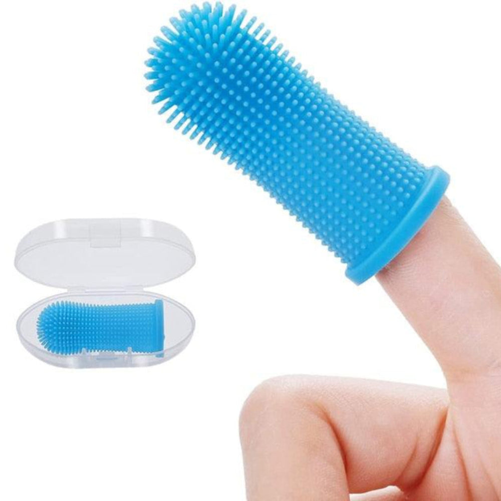 Escova Dentária em Silicone para Cães - Deka Express