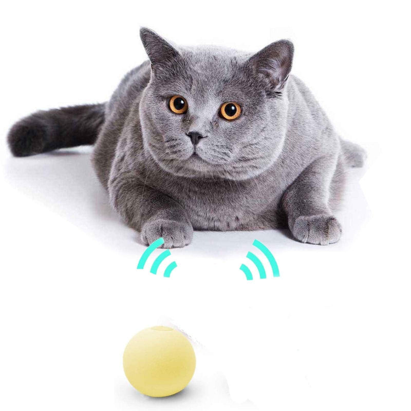 Bola de brinquedo interativa com sons realistas de animais para gatos - Deka Express
