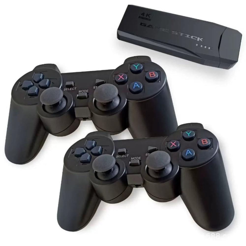 Consola Retro Sem Fios 2 Jogadores - 64GB, 20000 Jogos Clássicos, HDMI