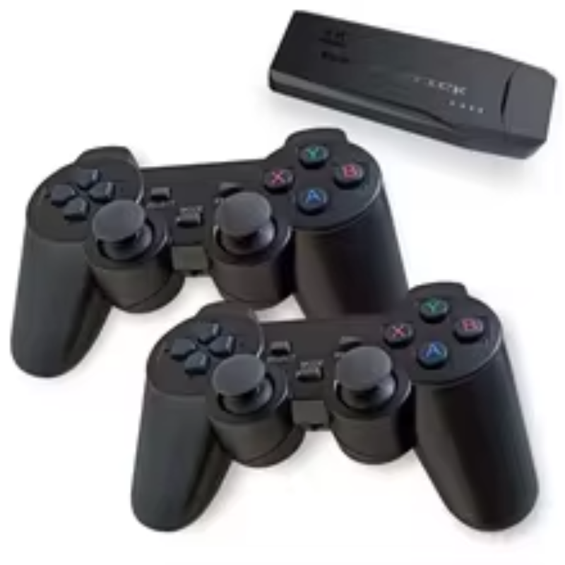 Video Game Stick Lite 4K HD Retro - 10.000 Jogos, 2 Controladores Sem Fios, HDMI, 64GB