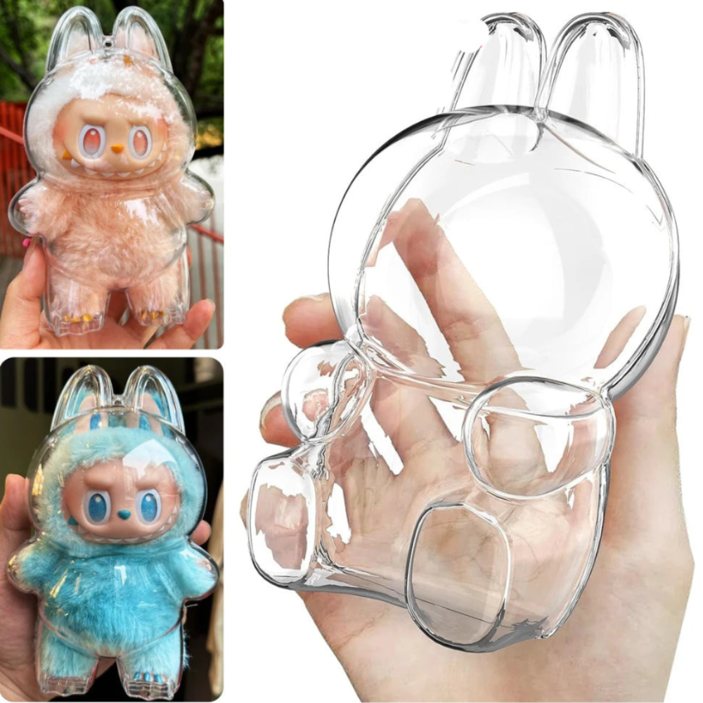 Capa Protetora Transparente Para Figuras Labubu Geração 1