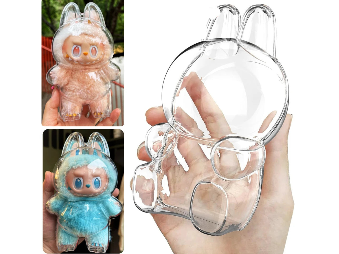 Capa Protetora Transparente Para Figuras Labubu Geração 1