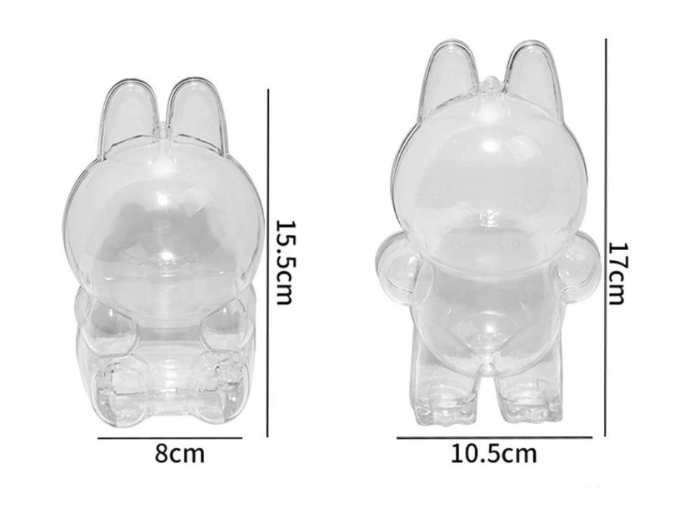 Capa Protetora Transparente Para Figuras Labubu Geração 1