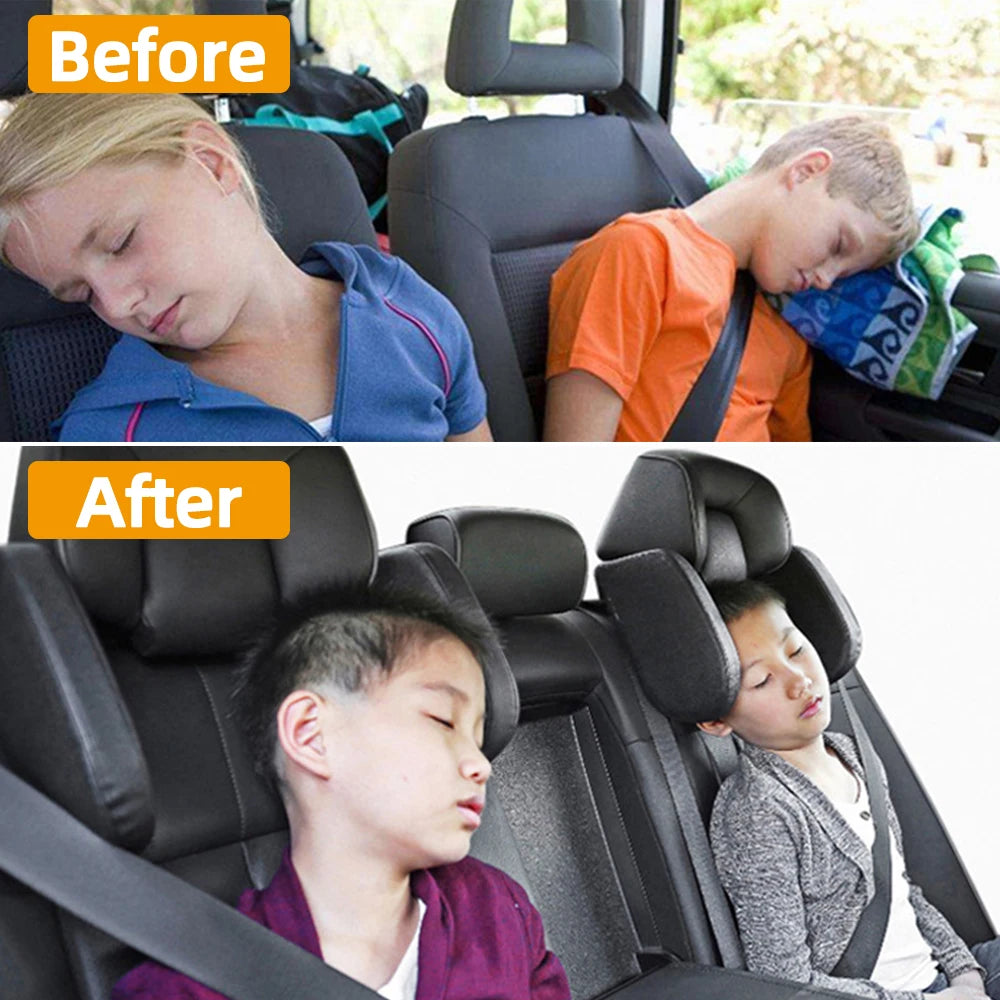 Almofada Encosto Cabeça Carro Lateral CAER - Pescoço, Dormir, Apoio Cervical Ajustável
