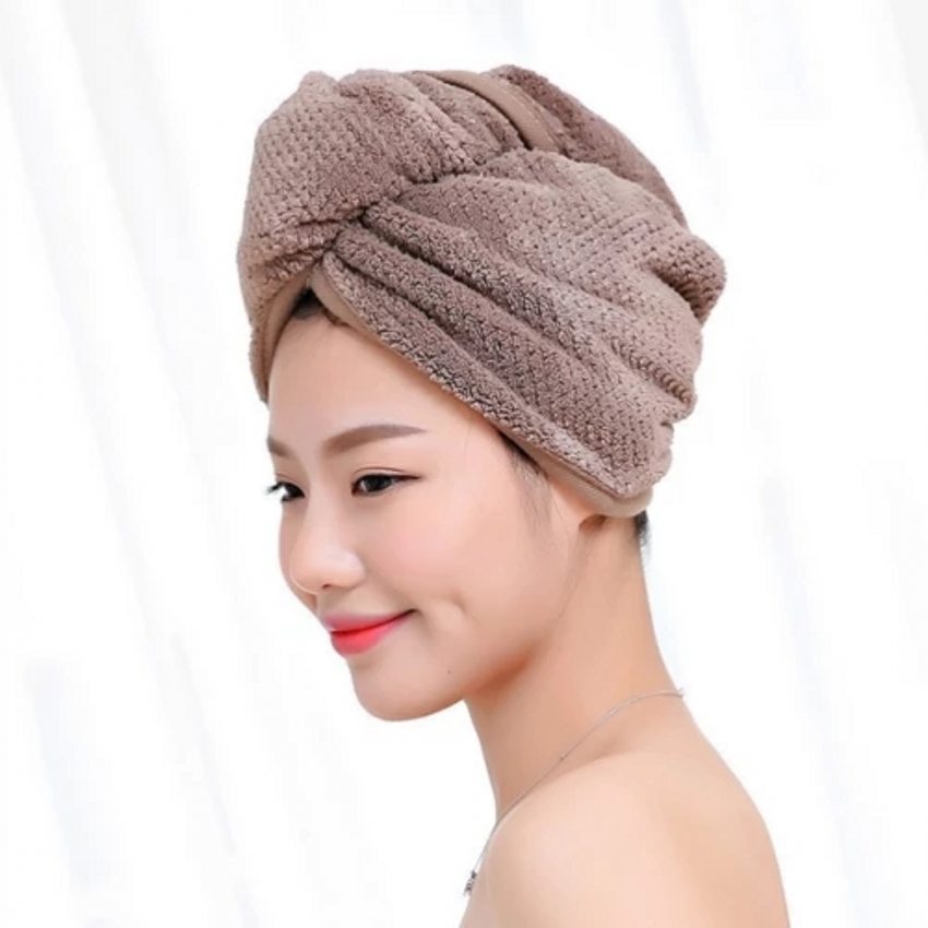Touca Microfibra Anti Frizz para Secar Cabelo - Deka Express