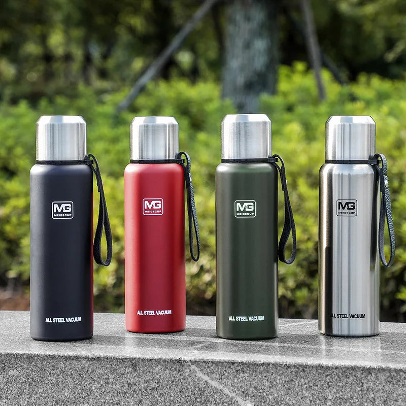 Garrafa Térmica UPORS Aço Inoxidável 500/700/1000/1500ml - 24h Quente/Frio, Portátil