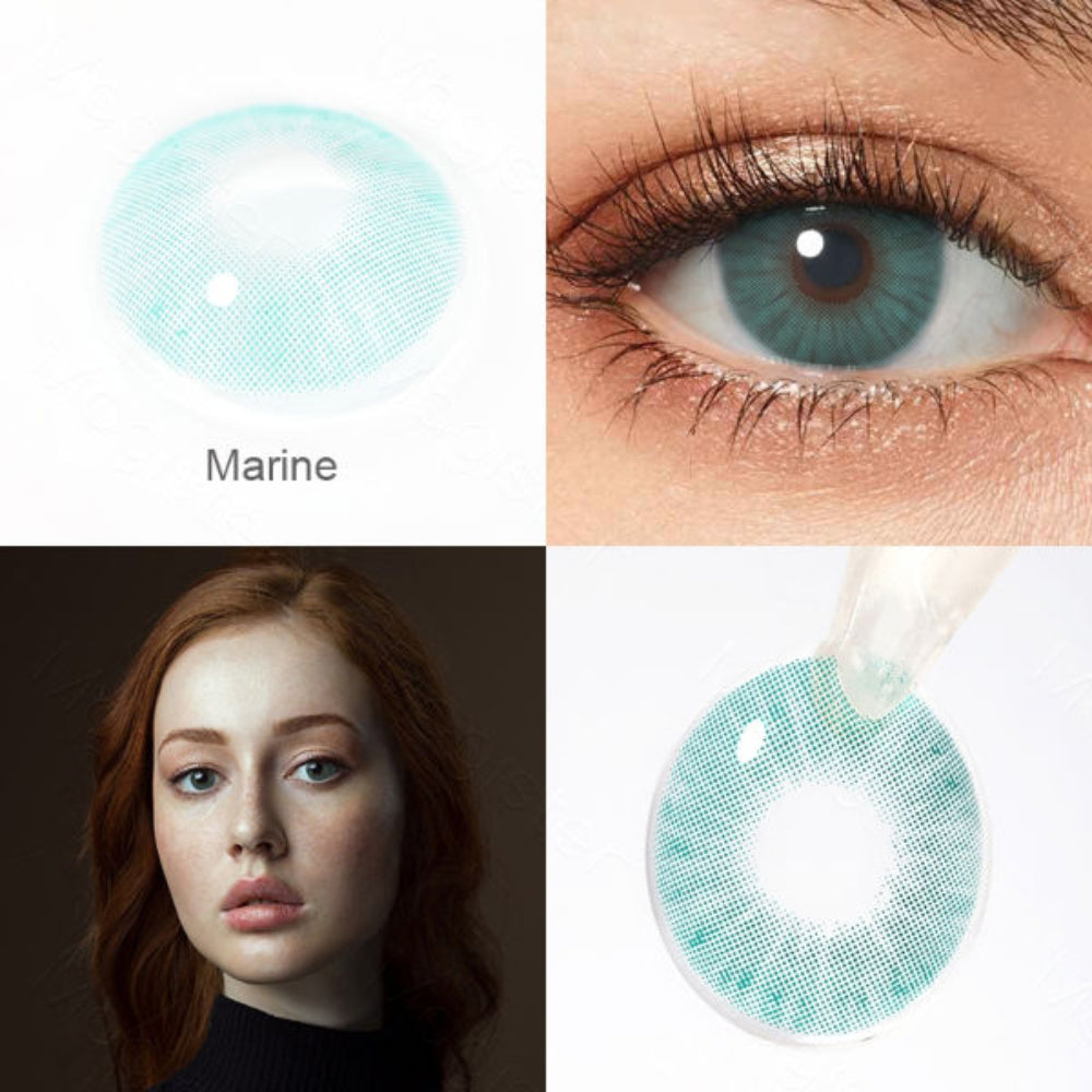 Lentes de contacto Azul Marinho