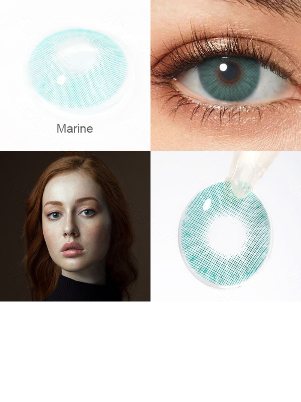 Lentes de contacto Azul Marinho