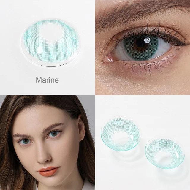 Lentes de contacto Azul Marinho
