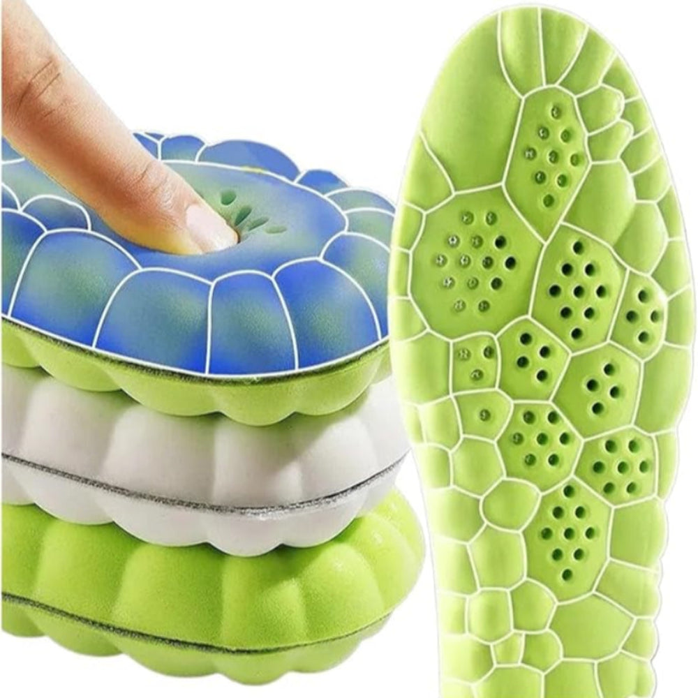 Palmilhas de Massagem 4D - Super Macias, Suporte Arco, Antiderrapantes, Unissexo