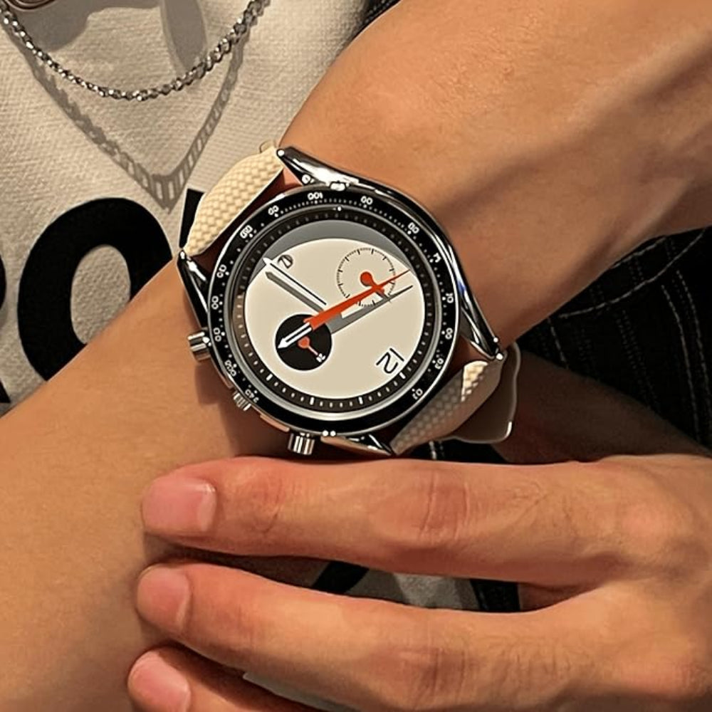 Relógio Masculino CILOA 507 — Luxo Minimalista, Movimento Quartz Japonês & Bracelete em Couro