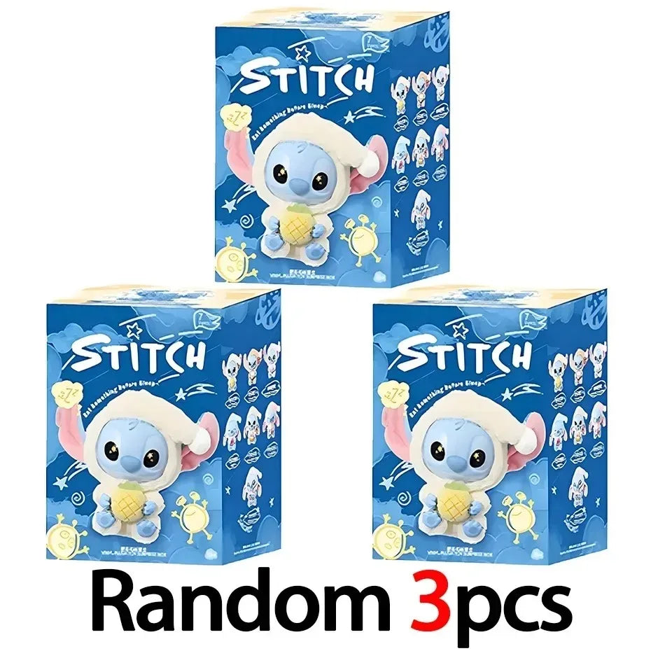 Disney Stitch Eat Something Before Sleep: Blind Box com Pendente de Peluche