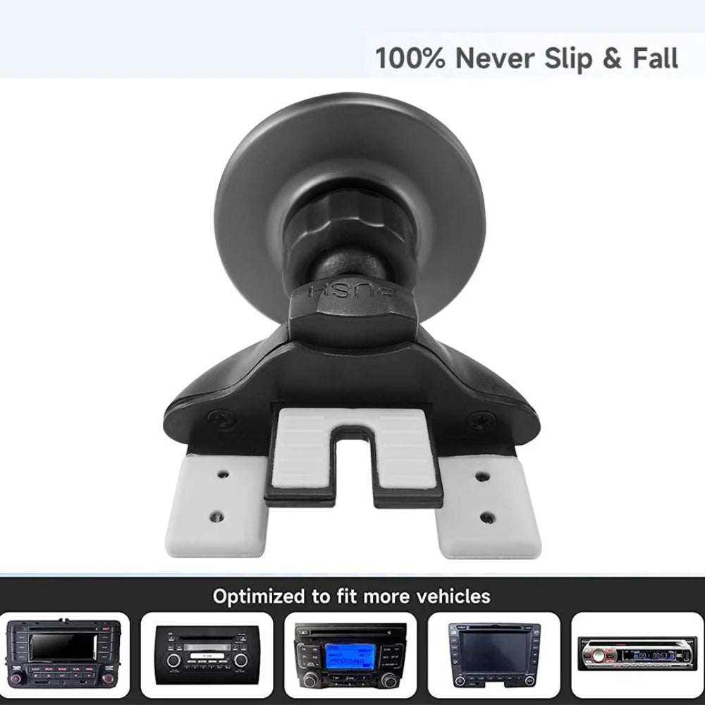 Suporte Magnético Telemóvel CD Carro - MagSafe, Ajustável, Universal, iPhone/Outros