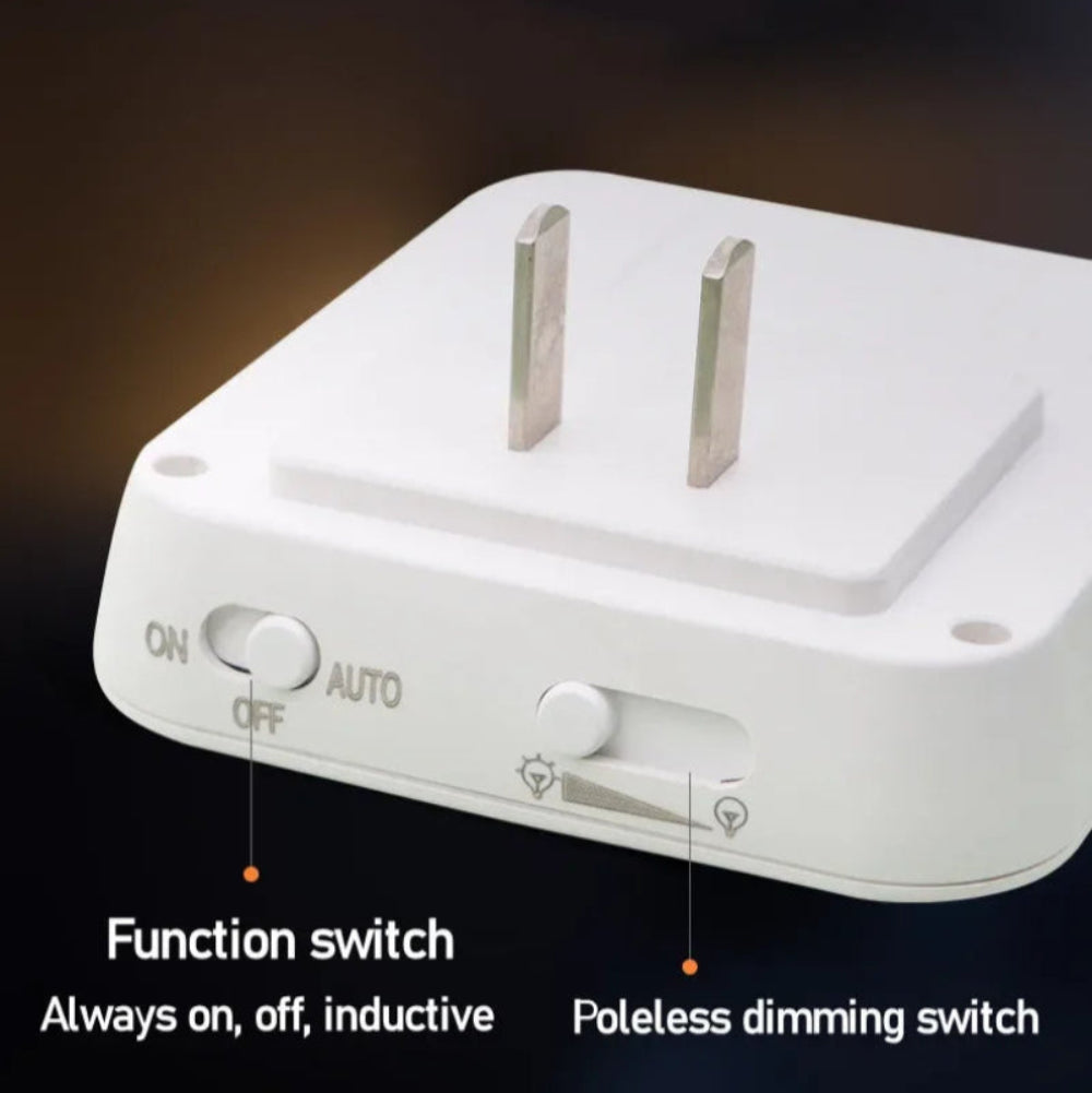Luz Noturna LED Sensor Movimento - Quente/Frio, Regulável, Tomada EU