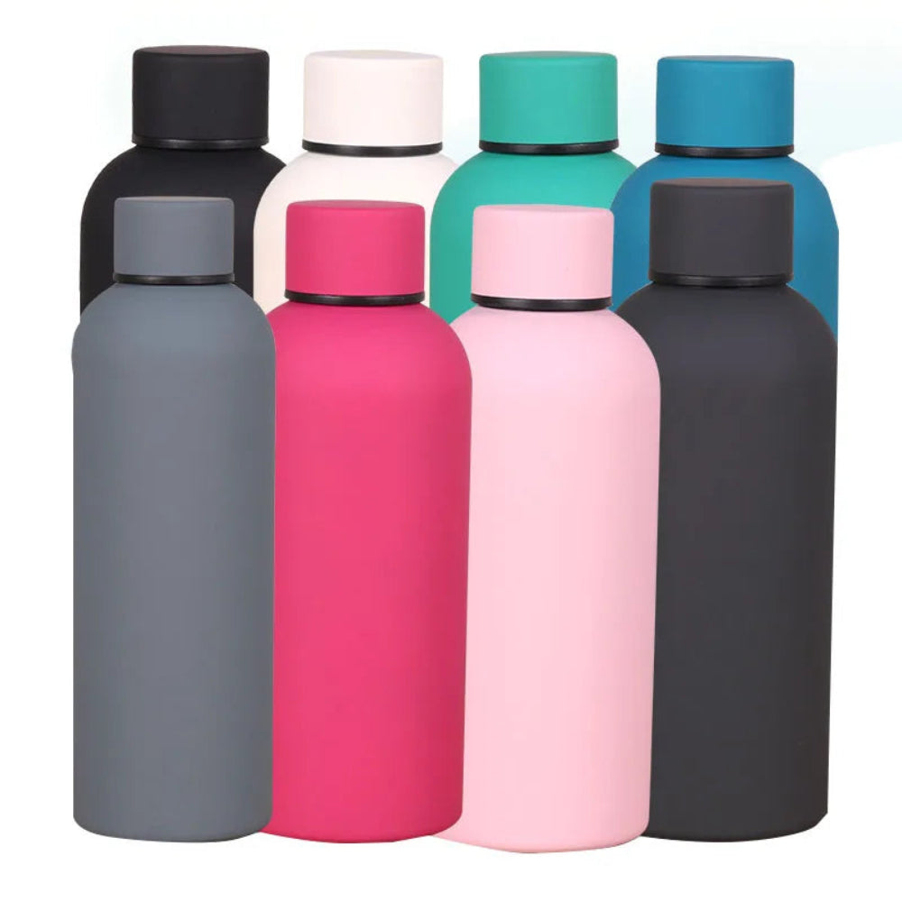 Garrafa Térmica Aço Inoxidável 350/500/750ml - 6-12h, Portátil, Várias Cores