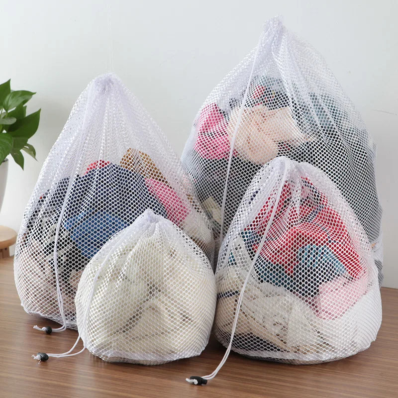 Saco de Lavar Roupa Suja em Malha - Proteção, Organização, Lingerie, Roupa Interior