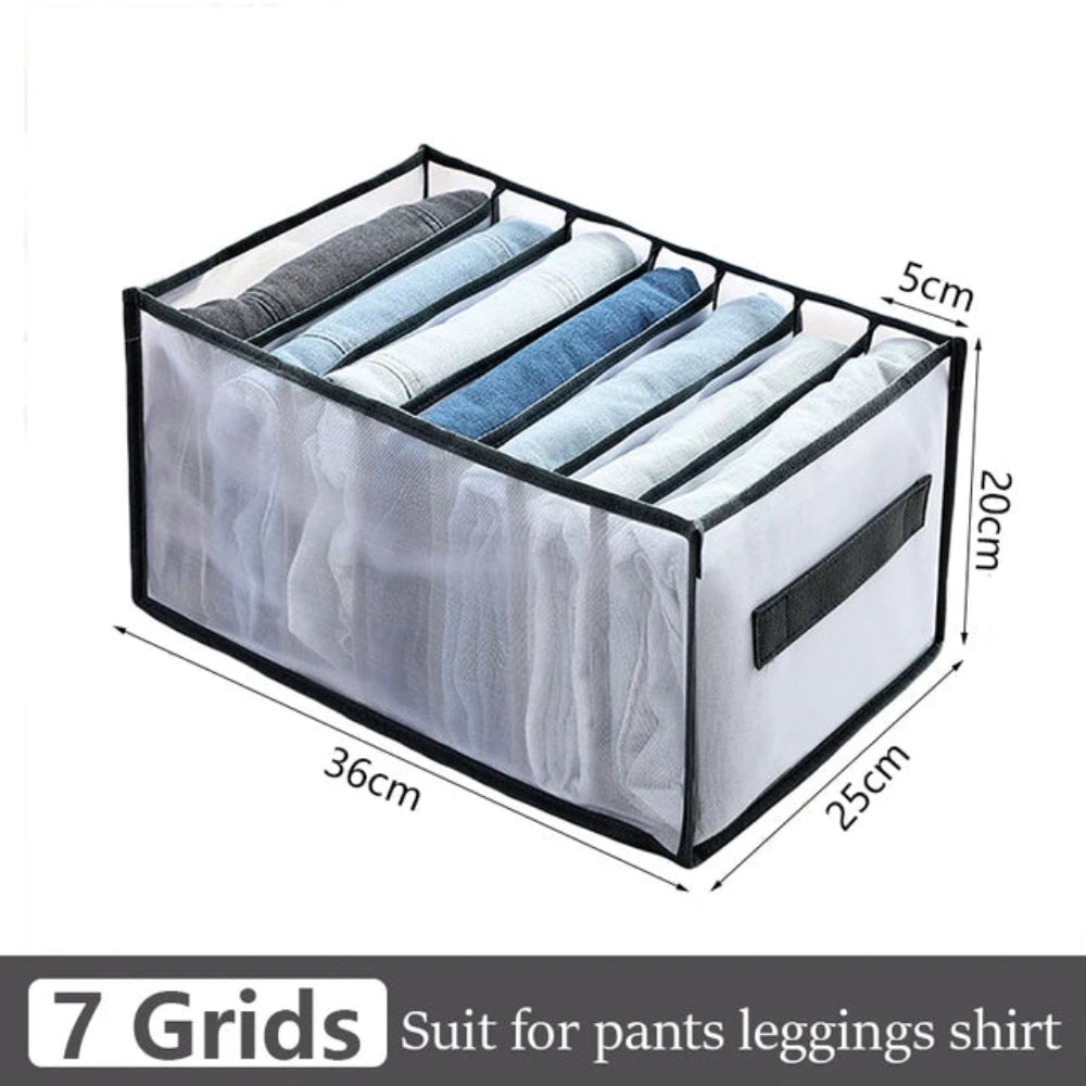 Organizador Gavetas Roupa - Jeans, T-Shirts, Íntimo, Divisórias, Nylon, Vários Tamanhos
