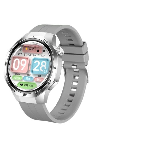 Smartwatch GT5 Pro - 2025 - AMOLED 1.53", NFC, Chamada BT, IP68, Rastreador GPS, Saúde, À Prova D'Água