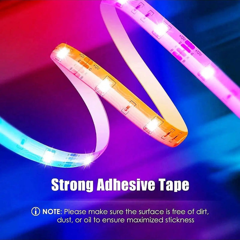 Fita LED USB RGB 1-30M - Tuya APP, 5050, Decoração Quarto/TV, Mudança Cor