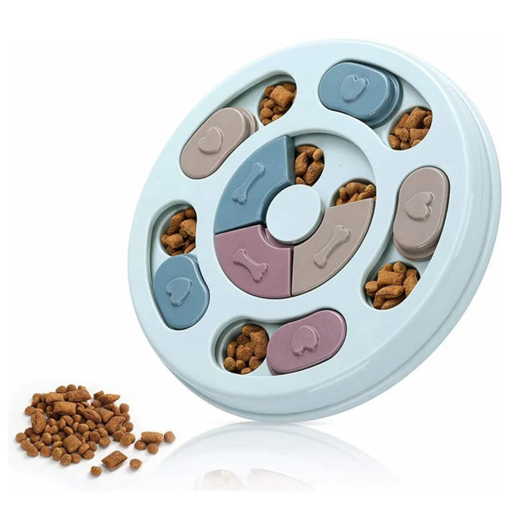 Tigela Comida Lenta Cães/Gatos - Brinquedo Educacional, Anti-Tédio, Alimentação Interativa