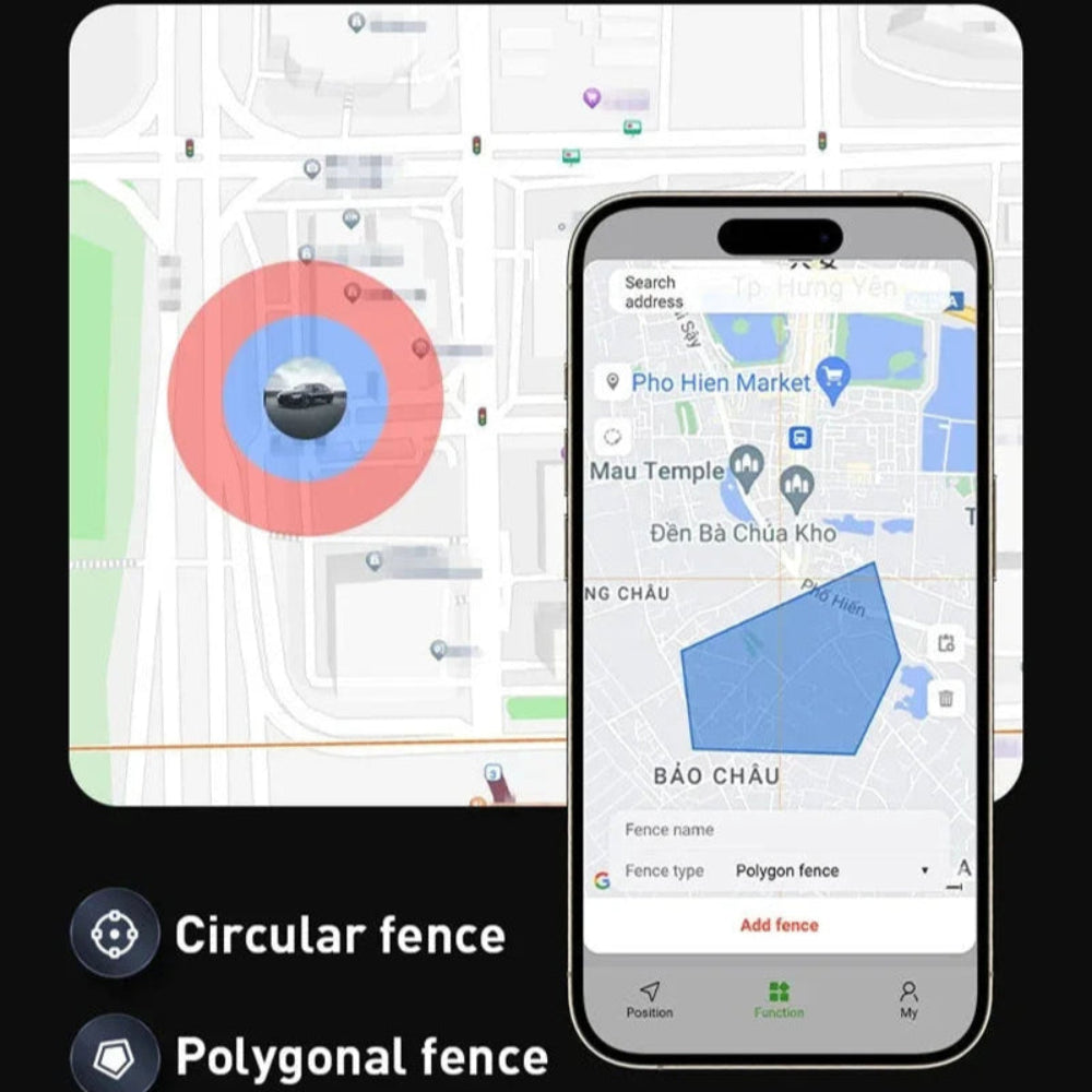 Mini Rastreador GPS Magnético - Anti-Perda, Carro, Animais, Crianças, App iOS/Android
