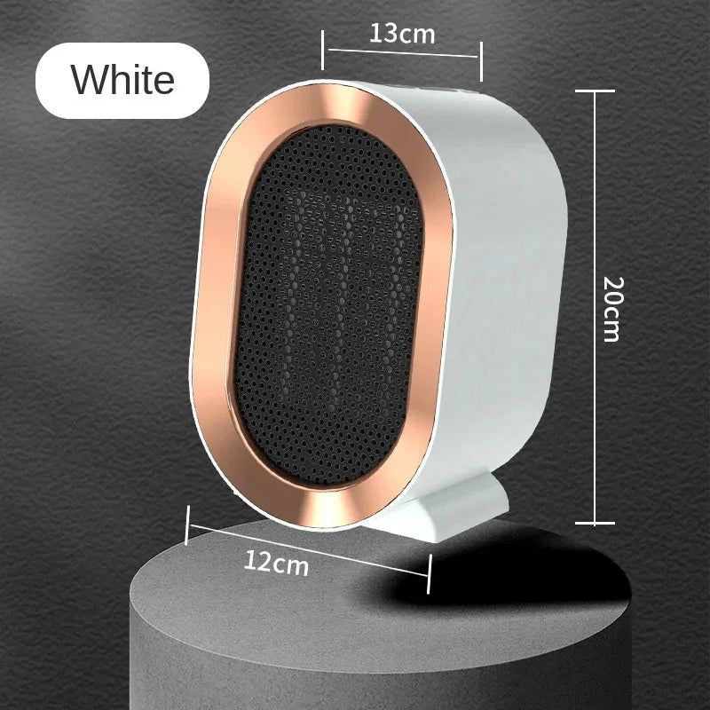 Aquecedor Elétrico Portátil 1200W - Ventilador Mesa, 2 Modos, Aquecimento Rápido, Escritório/Casa